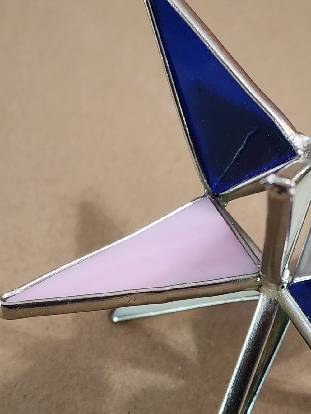 12 Point Stained Glass Moravian Star Multicolor Topper Ornament Suncatcher 5.75" - Picture 9 of 11